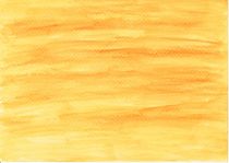 Von Hand gemalter Aquarell Hintergrund in Gelb und Orange  by Heike Rau