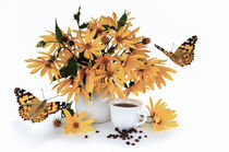 Flowers and coffee von larisa-koshkina