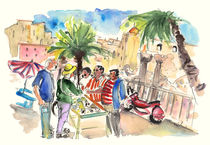 Bargaining Tourists in Siracusa von Miki de Goodaboom