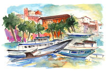 Boats in Porticello 03 von Miki de Goodaboom