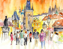 Charles Bridge in Prague in The Czech Republic von Miki de Goodaboom