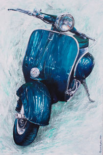 Vespa Petrol Blau