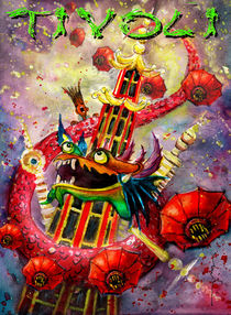 The Dragon Of Tivoli Gardens von Miki de Goodaboom