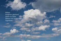 Wolkenbild mit Elfchen by Gabi Emser