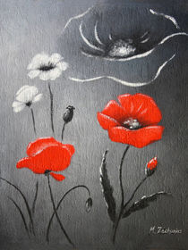 Roter Mohn - Mohnblumenbild von Marita Zacharias