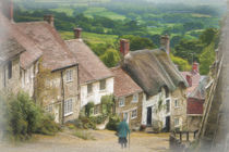 Gold Hill Shaftesbury Dorset von Robert Deering