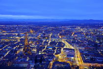 Blaues Freiburg von Patrick Lohmüller