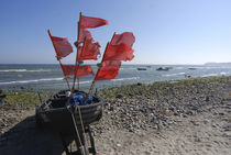 Rote Flagge von Rolf Müller