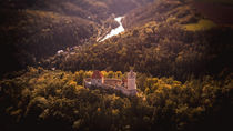 Aerial view of castle Kokorin by Tomas Gregor