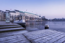 Binnenalster im Winter von Simone Jahnke