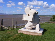 Praying Shell Sculpture at Morecambe Bay von Anthony Padgett