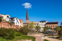 Blick auf die Petrikirche in Rostock von Rico Ködder