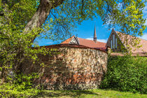 Kloster zum Heiligen Kreuz und Stadtmauer in Rostock von Rico Ködder