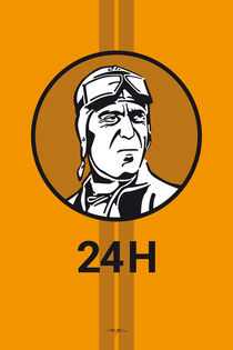 Racing Legend - No 3 - Orange von Steven Flier