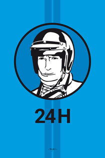 Racing Legend - No 2 - Blue by Steven Flier