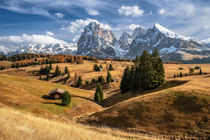 Herbst auf der Seiseralm in Südtirol by Achim Thomae