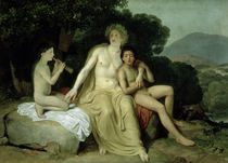 Apollo with Hyacinthus and Cyparissus Singing and Playing von Aleksandr Andreevich Ivanov