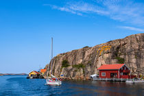 Blick auf den Ort Hamburgsund in Schweden von Rico Ködder