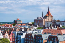 Blick auf historische Gebäude in der Hansestadt Rostock von Rico Ködder