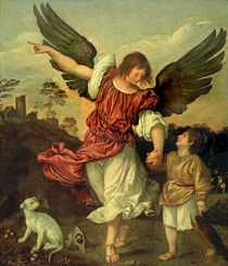 Raphael and Tobias von Tiziano Vecelli Titian