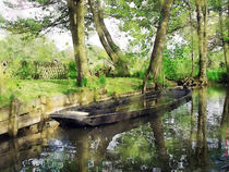 Alter Kahn im Spreewald. Sommer Aquarell von havelmomente