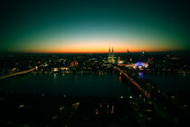 Cologne Skyline by Sunset - Köln beim Sonnenuntergang  von chrisphoto
