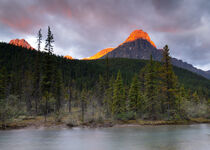 Waterfowl Lake im Banff Nationalpark, Kanada von alfotokunst