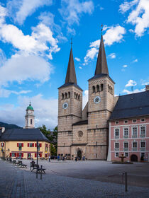 Kirche und Schlossplatz in Berchtesgaden von Rico Ködder