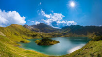 Schrecksee lake in high Alpine mountains by raphotography88