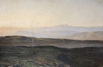 View of the Pyrenees from Plague  von Edmond Yarz
