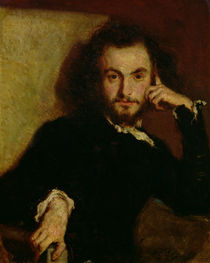 Portrait of Charles Baudelaire  by Emile Deroy