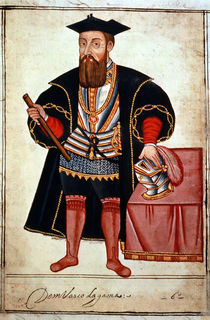 Sloane 197 f.18 Vasco da Gama  by Pedro Barretto de Resende