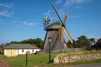 Windmühle von Nebel auf Amrum, Nordfriesland, Deutschland von alfotokunst