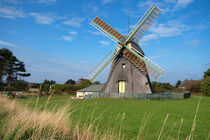 Windmühle von Nebel auf Amrum, Nordfriesland, Deutschland von alfotokunst