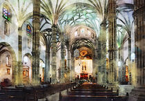 Cathedral Santa Ana of Las Palmas de Gran Canaria. Watercolor illustration. von havelmomente