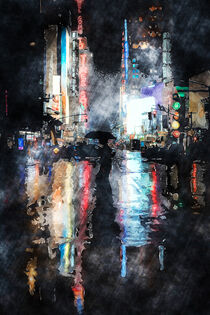 Rainy Night In New York von Phil Perkins