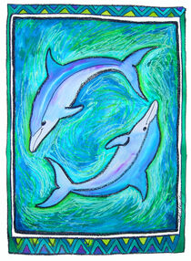 Delphine in Blau by Bärbel Stangenberg