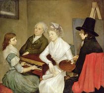 Self Portrait with Family  by Georg Ludwig Eckhardt