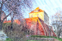 Burg und Schloss von Tangermünde. Gemalt Aquarell. by havelmomente