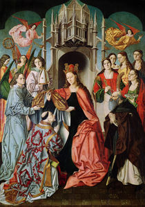 Presentation of the Chasuble to St. Ildefonso  by Master of San Ildefonso