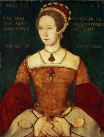 Portrait of Mary I or Mary Tudor  by Master John