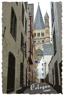 Köln im Vintage Style by printedartings