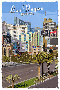 Las Vegas im Vintage Style by printedartings