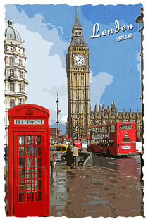 London im Vintage Style by printedartings