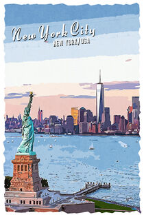 New York City im Vintage Style von printedartings