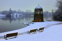 Seepark Freiburg im Winter von Patrick Lohmüller