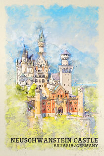 Schloss Neuschwanstein by printedartings