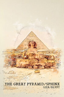 Pyramide und Sphinx von printedartings