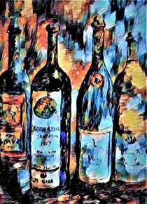 Wine Bottle Quartet von eloiseart