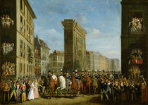 Passage of Allied Sovereigns in Front of the Porte Saint-Denis by Jean Zippel